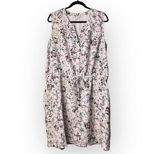 Catherine Malandrino Pink Floral Sleeveless Dress XXL